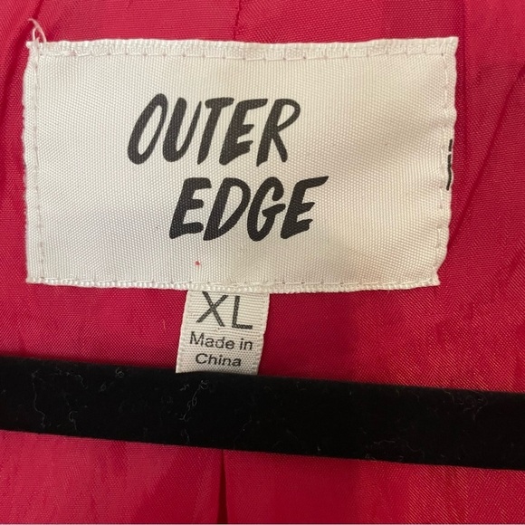 Outer Edge woman’s Red and Navy 80s jacket size XL windbreaker street wear - Picture 3 of 10